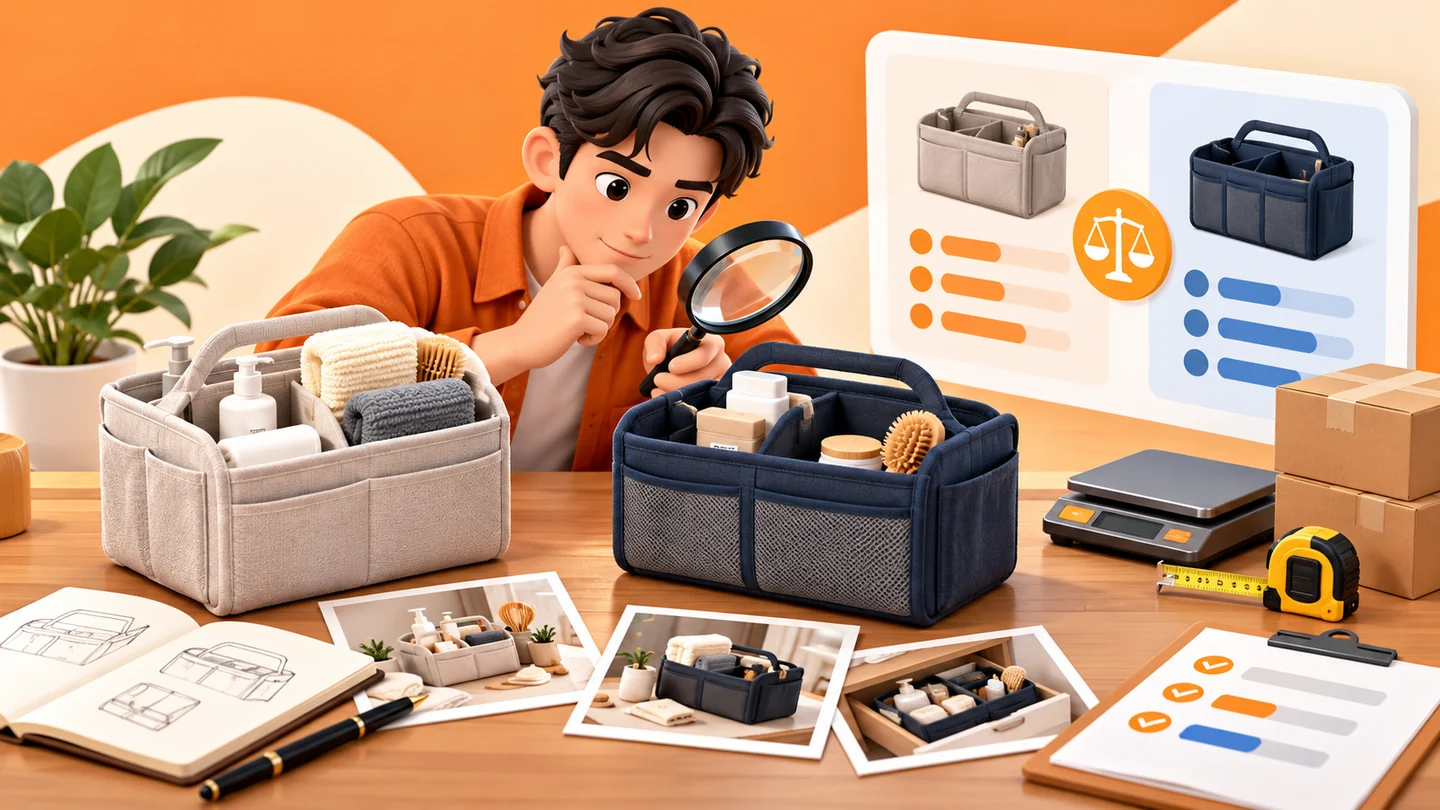 Amazon 新手怎么选品?从真实需求、可解释差异到小批量验证主题插画,非平台界面截图
