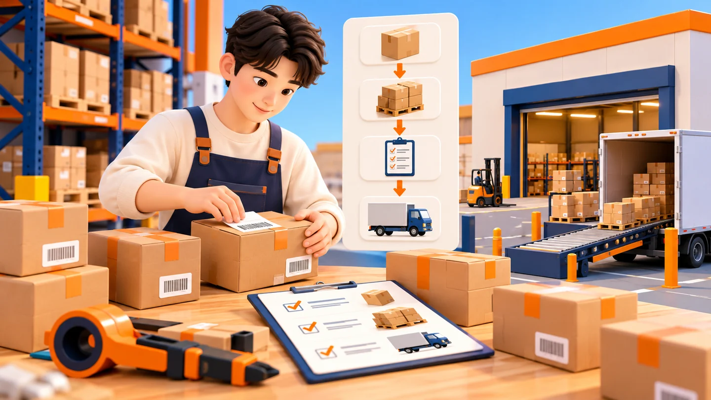 Amazon FBA 怎么入库和补货?从商品准备、发货计划到真正可售主题插画,非平台界面截图
