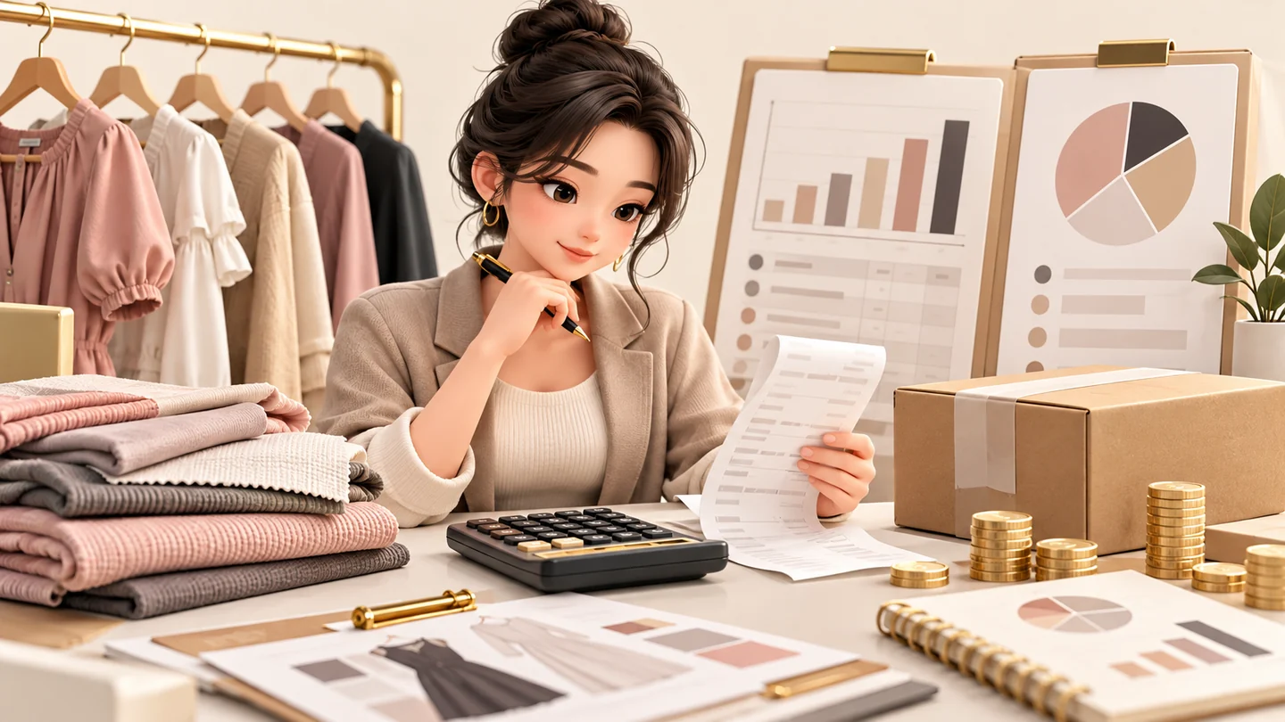 SHEIN 怎么算利润?把供货报价、零售售价和最终结算分开主题插画,非平台界面截图
